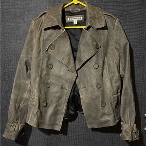 Vintage express precision fit research & development leather jacket